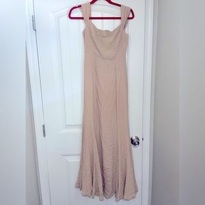 Reformation gown maxi dress XS - warm tan/creamy beige